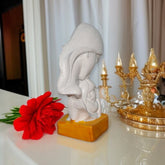 Polyresin Mother Child Statue Showpiece